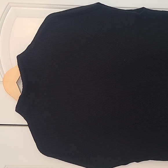 Vince Ribbed Wool and Cashmere Sleeveless Tunic Sweater Vest Mock Neck Size XS - Picture 4 of 11